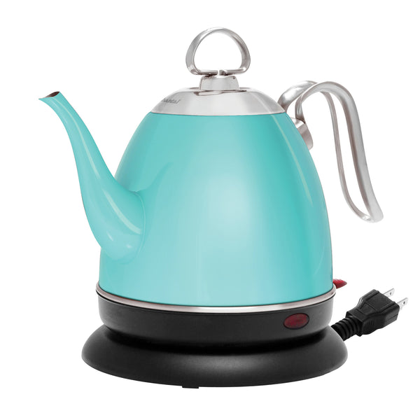 Stainless Steel (Plastic Free) Mia Ekettle™ - Electric Water Kettle - Aqua Finish (32 Oz.)