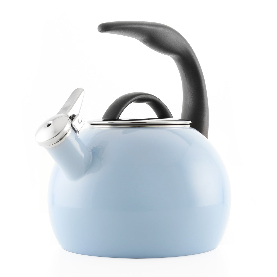 Enamel-on-Steel Anniversary Teakettle Collection 2 Quart in light blue