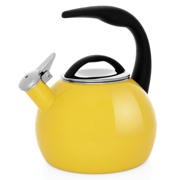 Enamel-on-Steel Anniversary Teakettle Collection 2 Quart in yellow