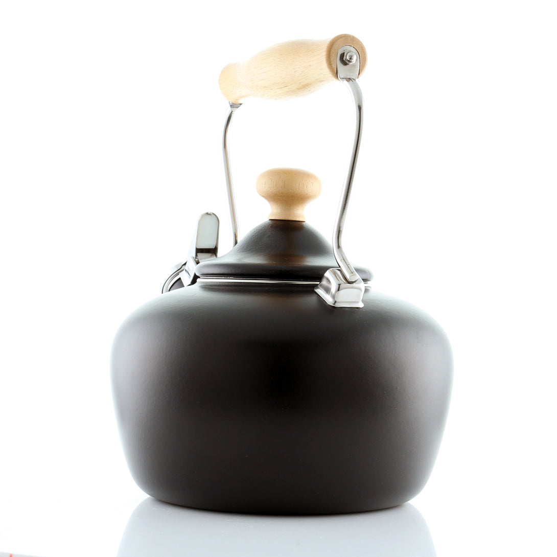 Enamel-on-Steel Carinawood Teakettle 1.8 Quart 