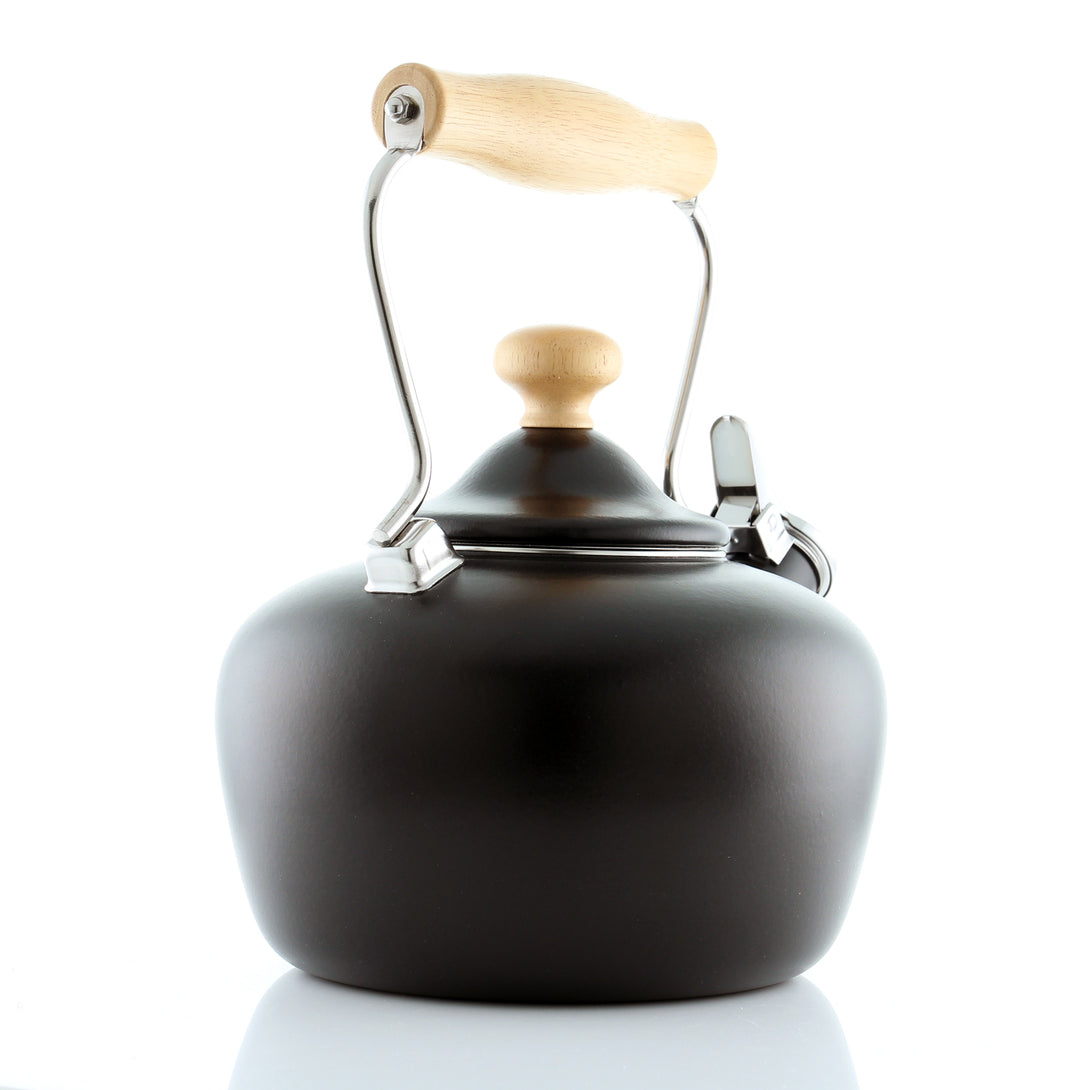 Enamel-on-Steel Carinawood Teakettle 1.8 Quart 