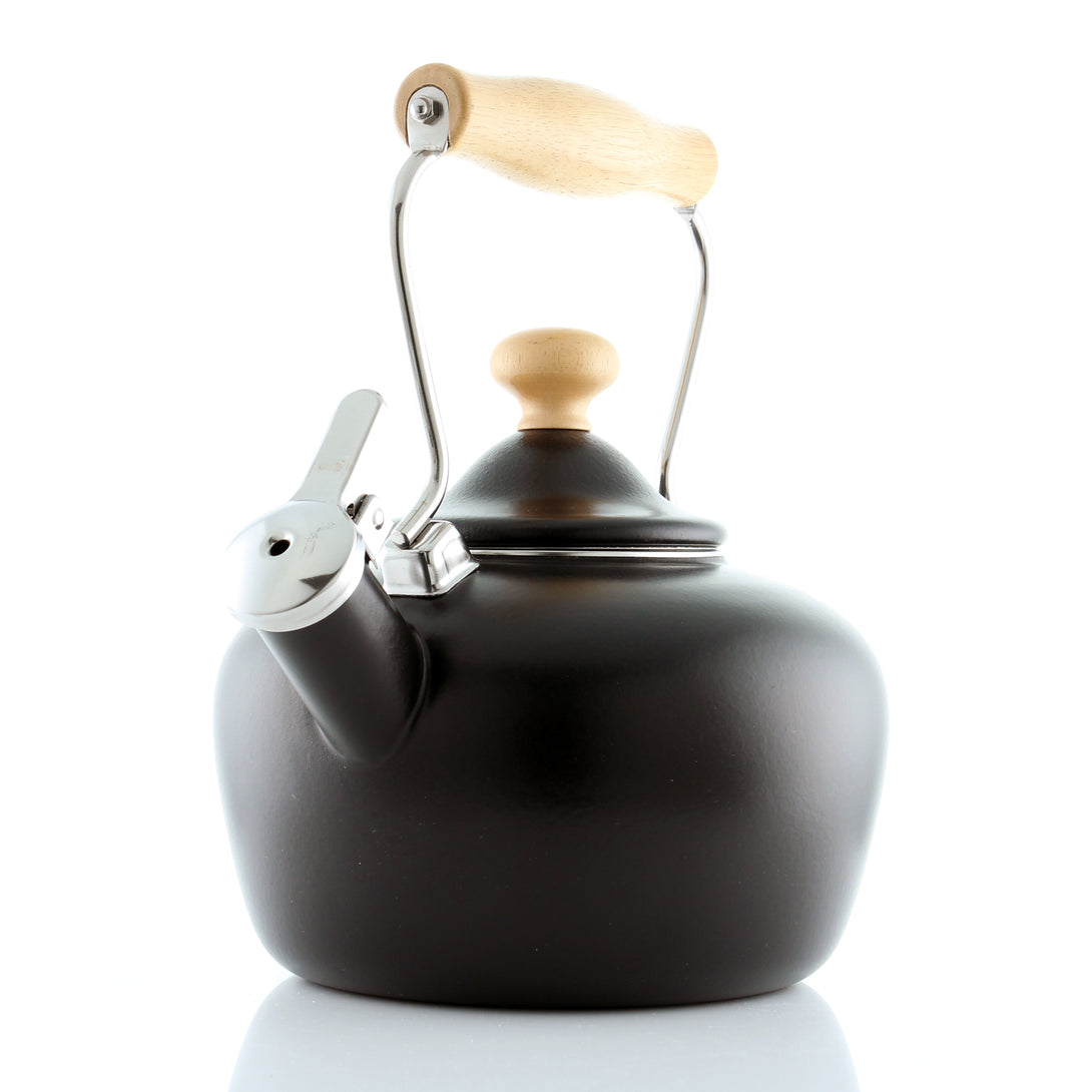 Enamel-on-Steel Carinawood Teakettle 1.8 Quart 