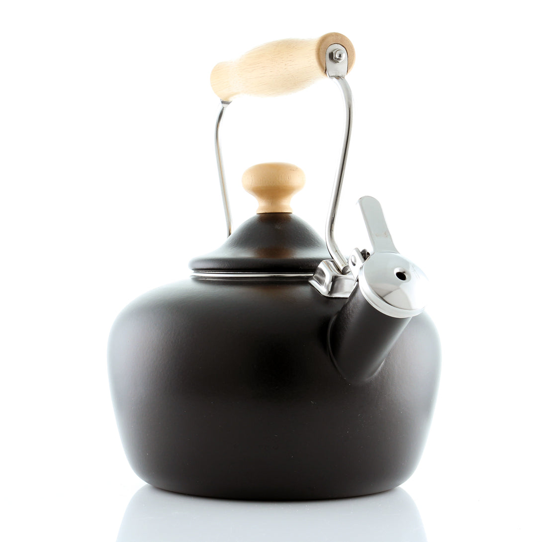 Enamel-on-Steel Carinawood Teakettle 1.8 Quart 