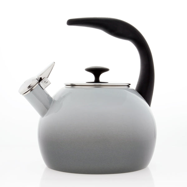 Enamel-on-Steel Heath Teakettle (2 Qt.), Fog Grey