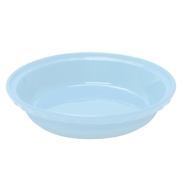 deep dish pie dish in glacier blue