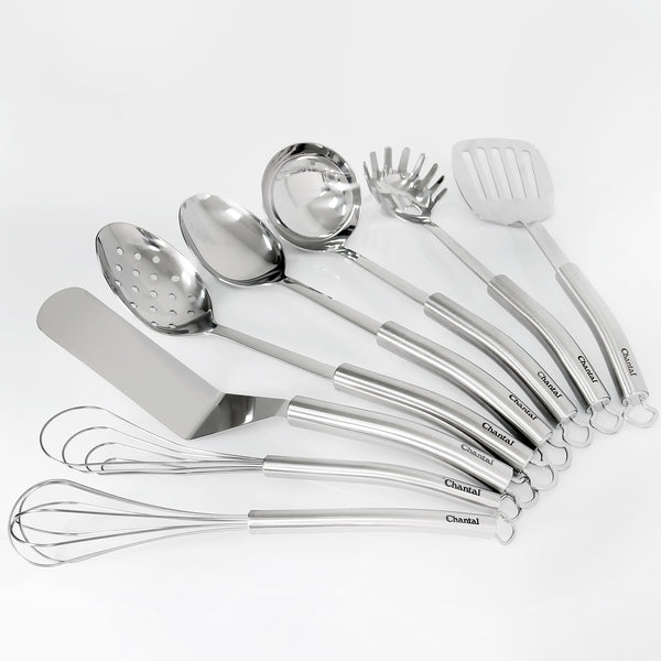 stainless steel 8 piece utensil set