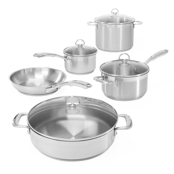 induction 21 steel 9 piece cookware set