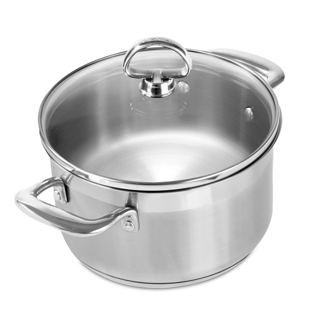 Induction 21 Steel Soup Pot with Lid 2 Quarts