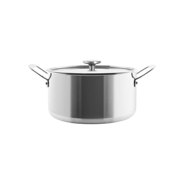 3.clad stockpot tri-ply polished 7 quart