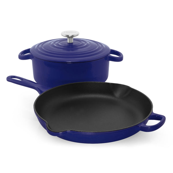 Cast Iron 3 Piece Skillet and Dutch Oven Set (3 Pc)